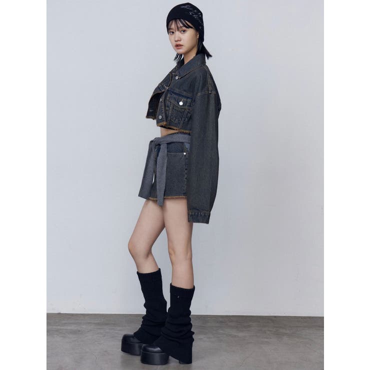 ショートデニムブルゾン | EMODA | 詳細画像19 