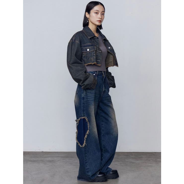 ショートデニムブルゾン | EMODA | 詳細画像25 