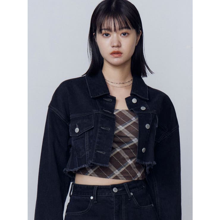ショートデニムブルゾン | EMODA | 詳細画像27 