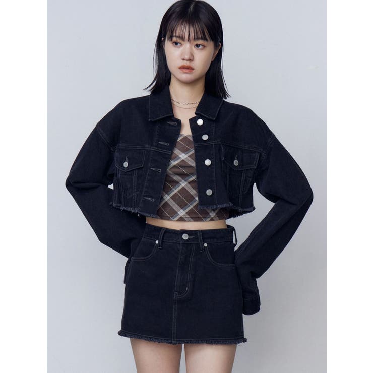 ショートデニムブルゾン | EMODA | 詳細画像28 