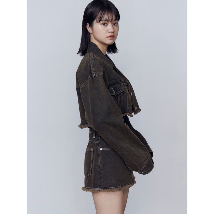 ショートデニムブルゾン | EMODA | 詳細画像5 