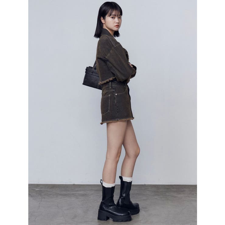 ショートデニムブルゾン | EMODA | 詳細画像7 