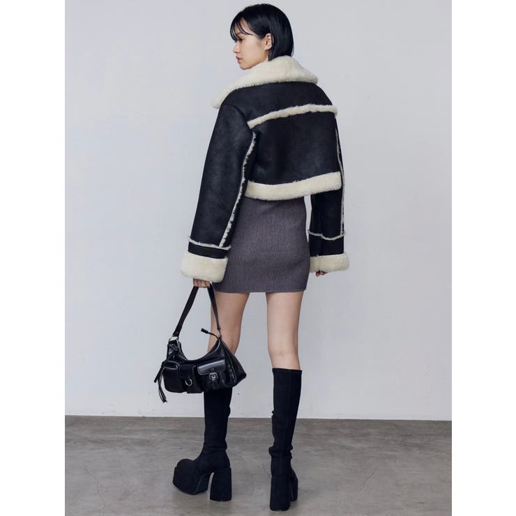 オープンリブジップニットワンピース | EMODA | 詳細画像21 