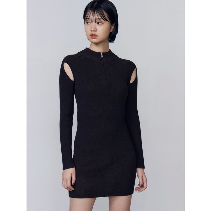 オープンリブジップニットワンピース | EMODA | 詳細画像22 