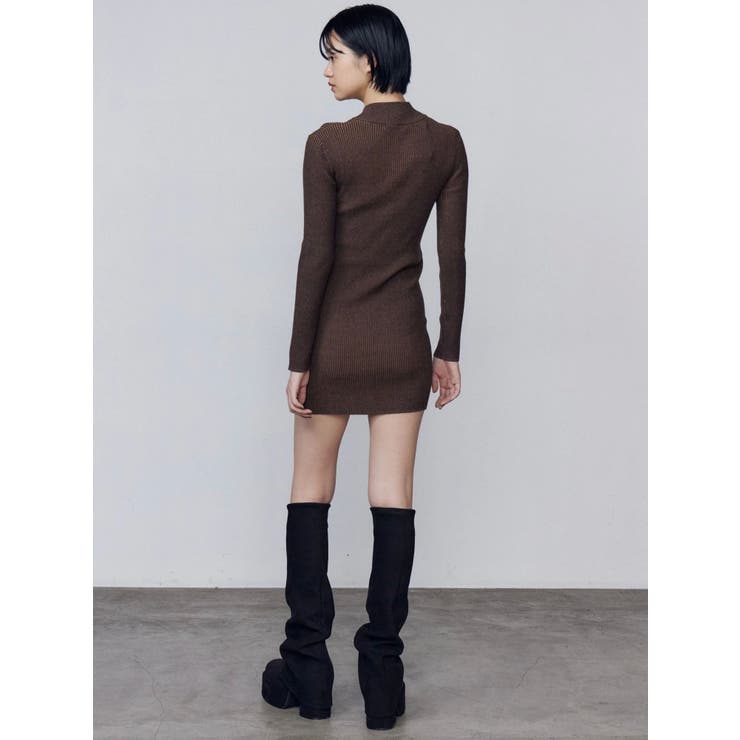 オープンリブジップニットワンピース | EMODA | 詳細画像34 