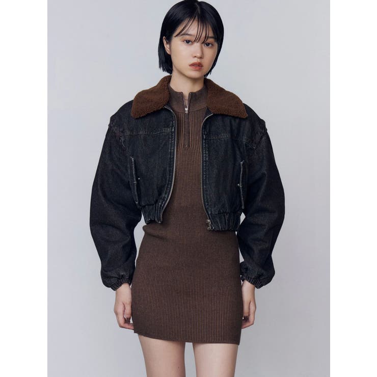 オープンリブジップニットワンピース | EMODA | 詳細画像35 