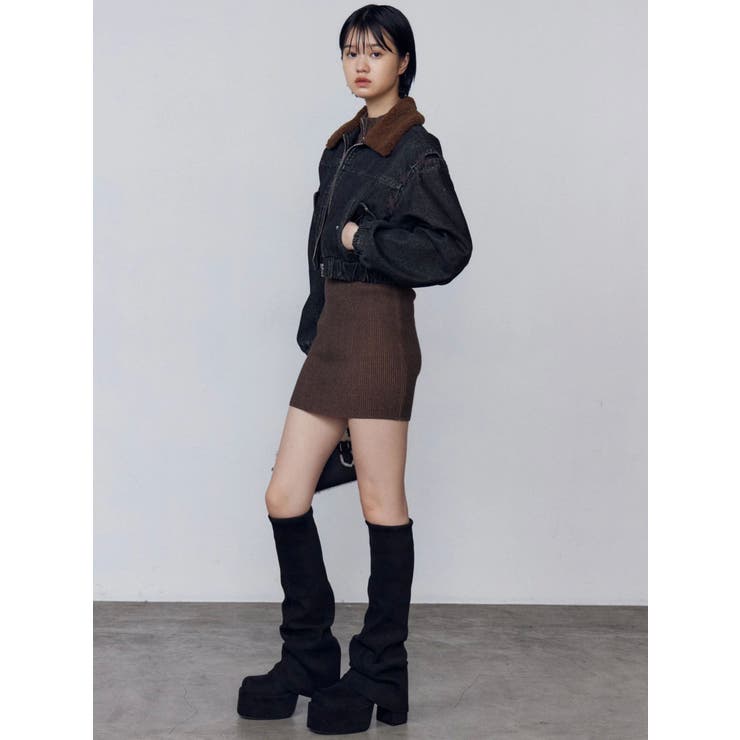 オープンリブジップニットワンピース | EMODA | 詳細画像38 