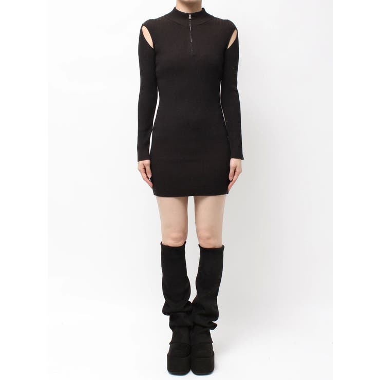 オープンリブジップニットワンピース | EMODA | 詳細画像48 