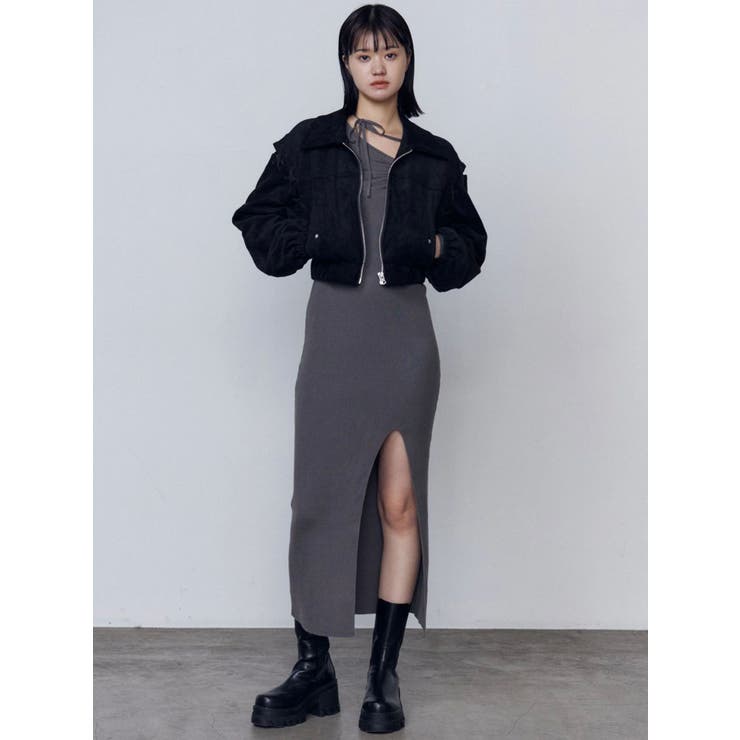 美品✴︎ GASA* ガサ獅子座　ニットフードコート kOhAKUニットフードコート [品番：MITW0001509]｜osharewalker