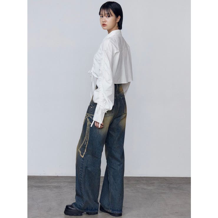 ストリングリボンショートシャツ | EMODA | 詳細画像18 