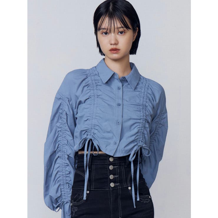 ストリングリボンショートシャツ | EMODA | 詳細画像23 