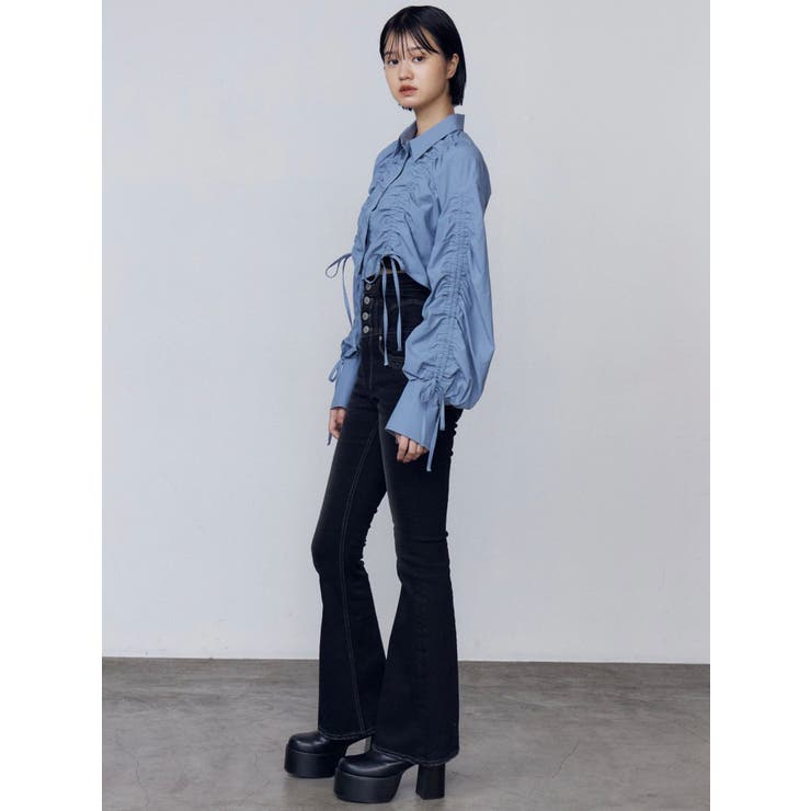 ストリングリボンショートシャツ | EMODA | 詳細画像27 