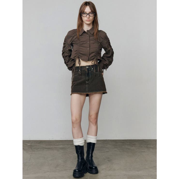 ストリングリボンショートシャツ | EMODA | 詳細画像37 