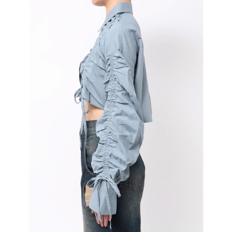 ストリングリボンショートシャツ | EMODA | 詳細画像40 