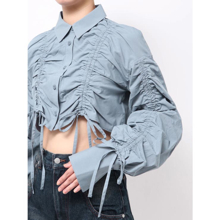 ストリングリボンショートシャツ | EMODA | 詳細画像43 