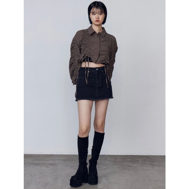 ストリングリボンショートシャツ | EMODA | 詳細画像8 