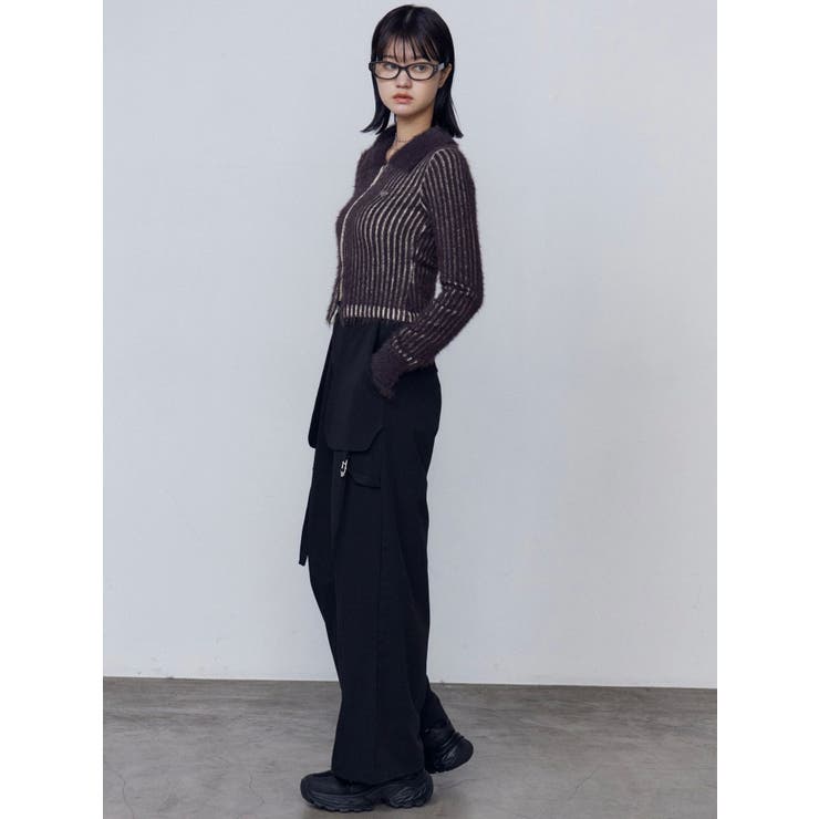 クロスベルトワイドパンツ | EMODA | 詳細画像4 