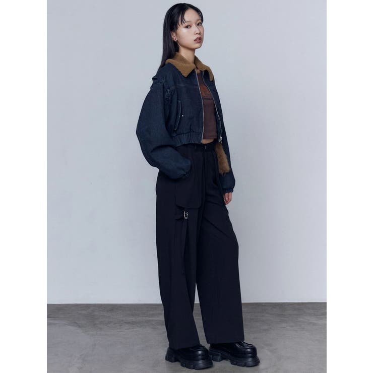 クロスベルトワイドパンツ | EMODA | 詳細画像9 