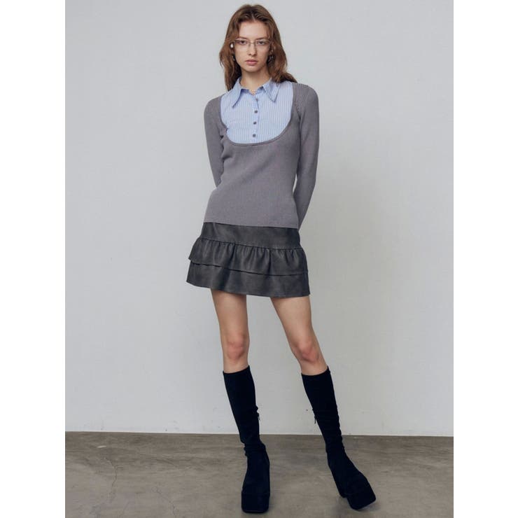 ティアードフリルミニスカート | EMODA | 詳細画像45 