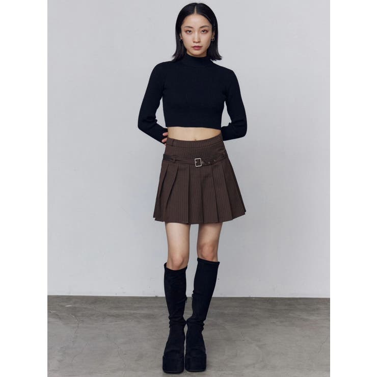 ベルトプリーツスカート | EMODA | 詳細画像14 