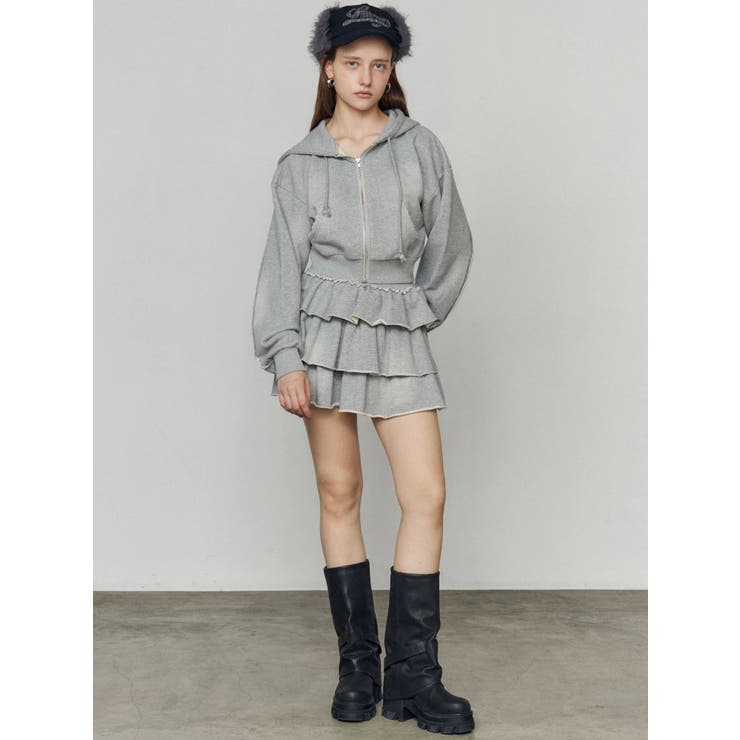 スウェットティアードミニスカート | EMODA | 詳細画像49 