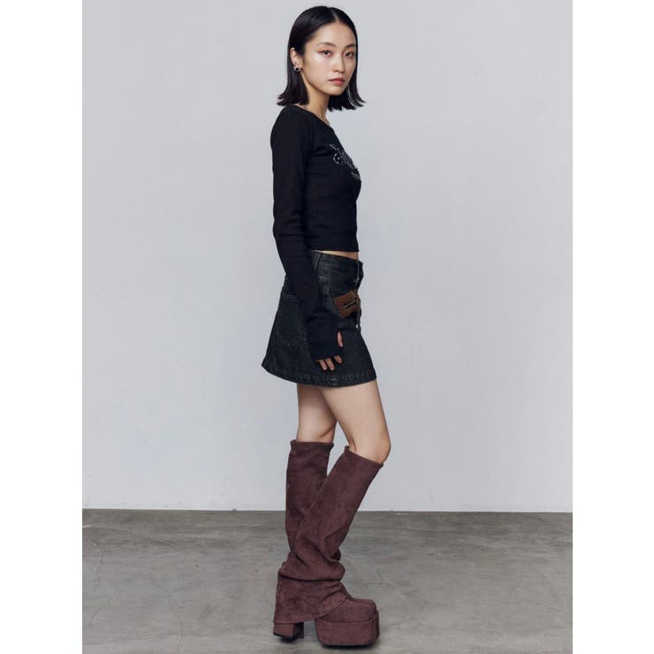 ボアポケットミニスカート | EMODA | 詳細画像25 