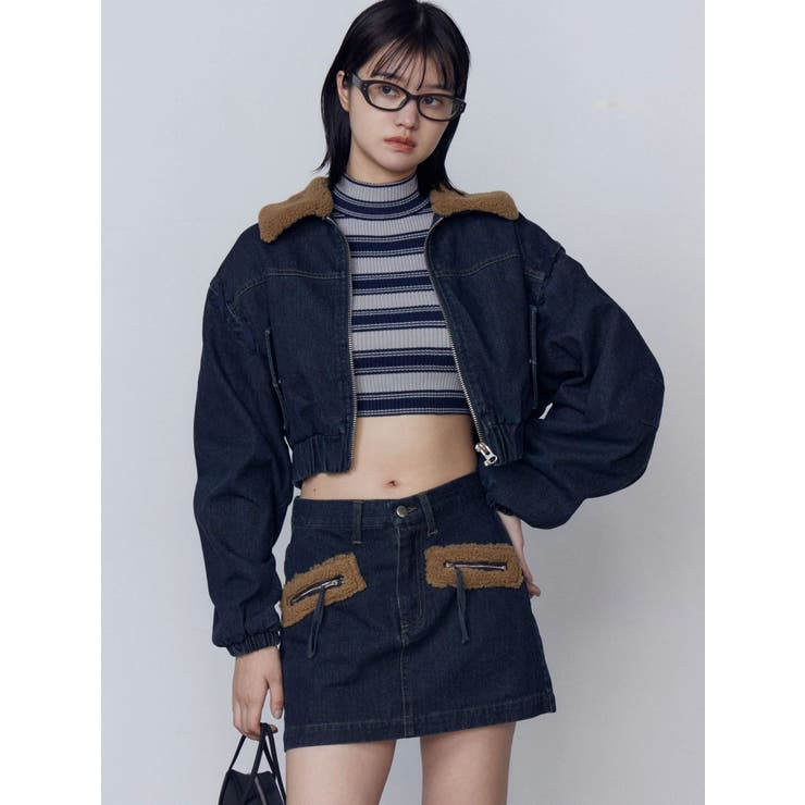 ボアポケットミニスカート | EMODA | 詳細画像3 