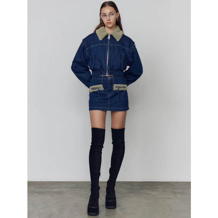 ボアポケットミニスカート | EMODA | 詳細画像30 