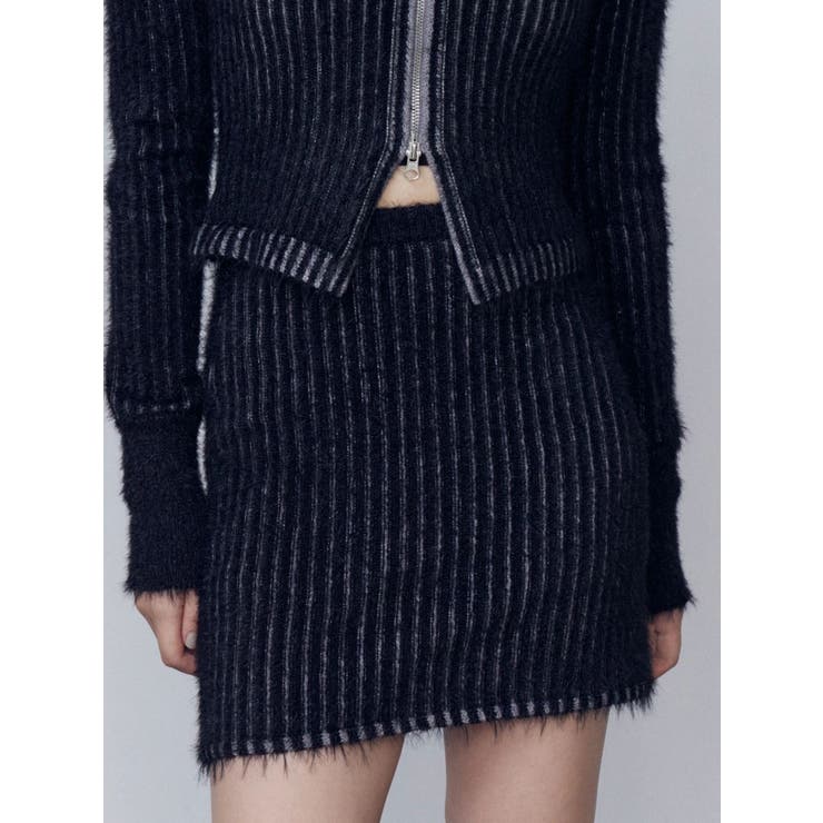 シャギープレーティングポケットスカート | EMODA | 詳細画像2 