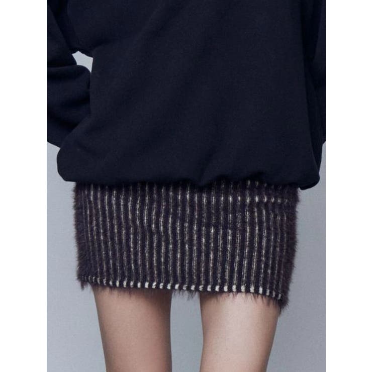 シャギープレーティングポケットスカート | EMODA | 詳細画像5 