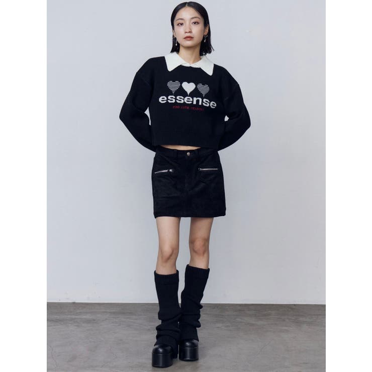 フェイクスエードミニスカート[品番：MKSW0066291]｜EMODA