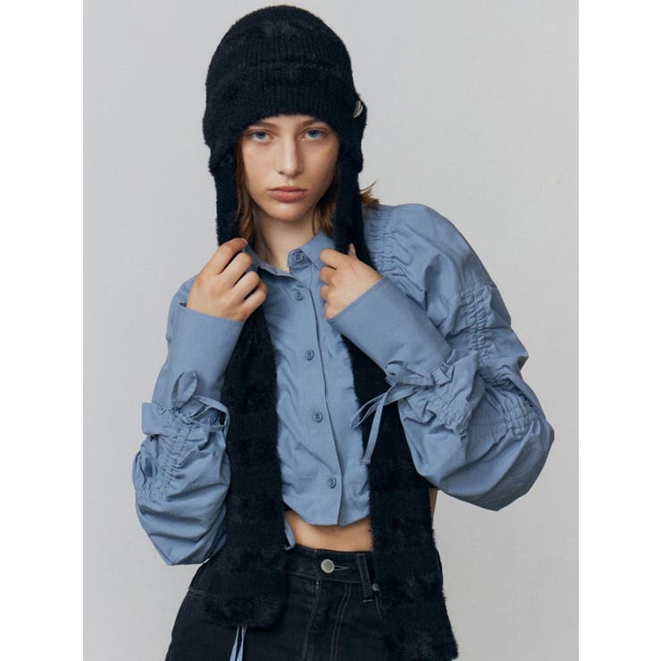 ストライプシャギー2WAYビーニー | EMODA | 詳細画像10 