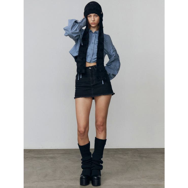 ストライプシャギー2WAYビーニー | EMODA | 詳細画像11 