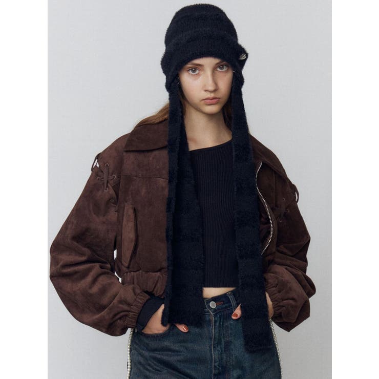 ストライプシャギー2WAYビーニー | EMODA | 詳細画像15 