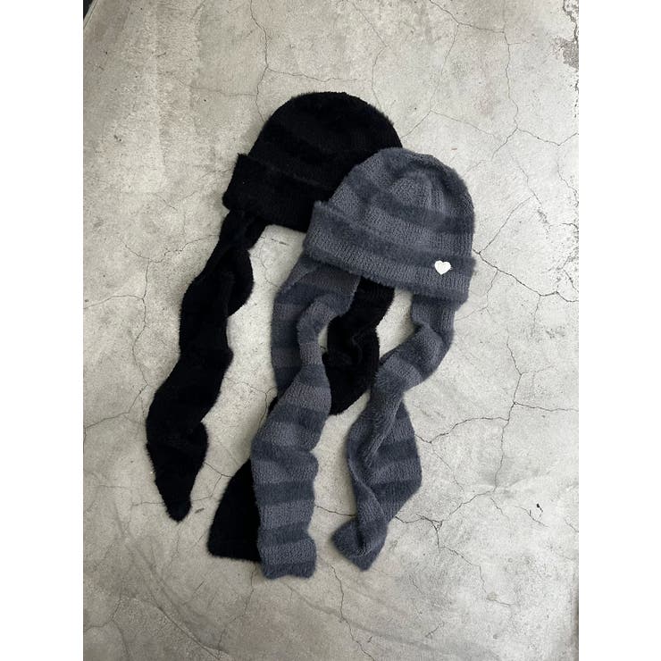 ストライプシャギー2WAYビーニー | EMODA | 詳細画像19 