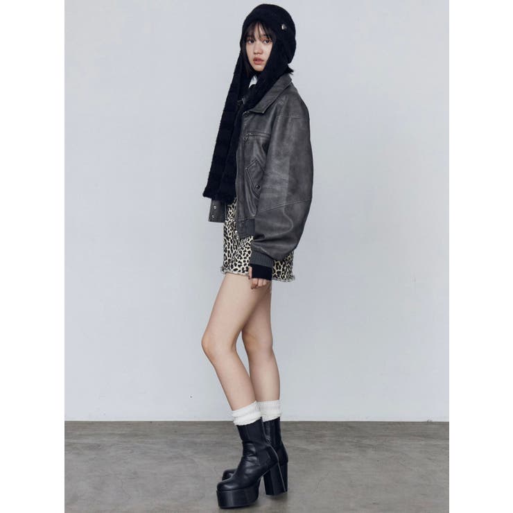 ストライプシャギー2WAYビーニー | EMODA | 詳細画像6 