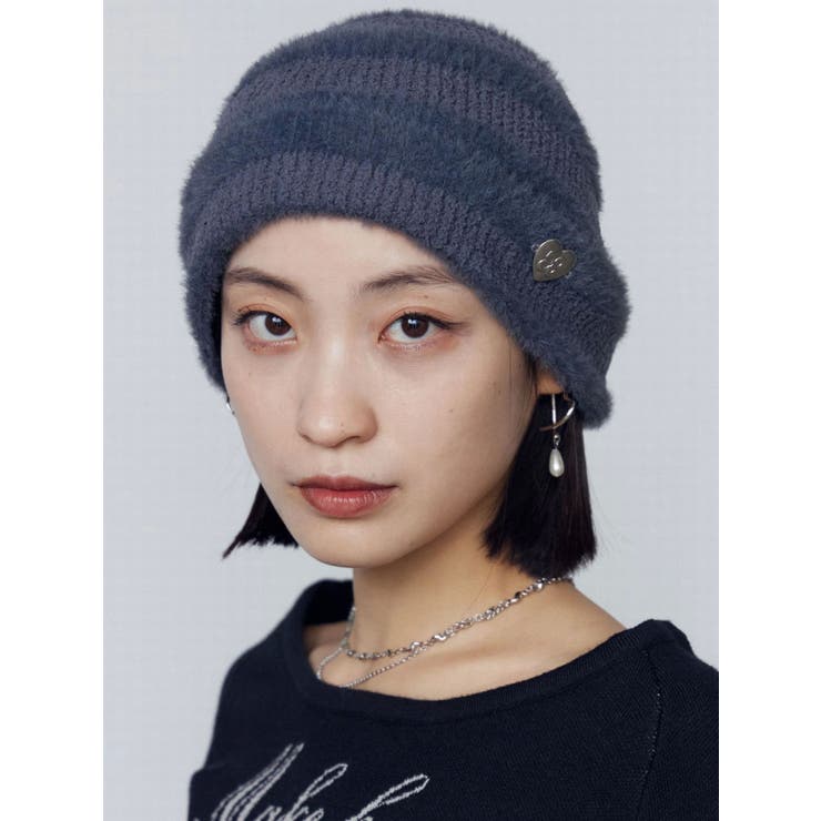 ストライプシャギー2WAYビーニー | EMODA | 詳細画像8 