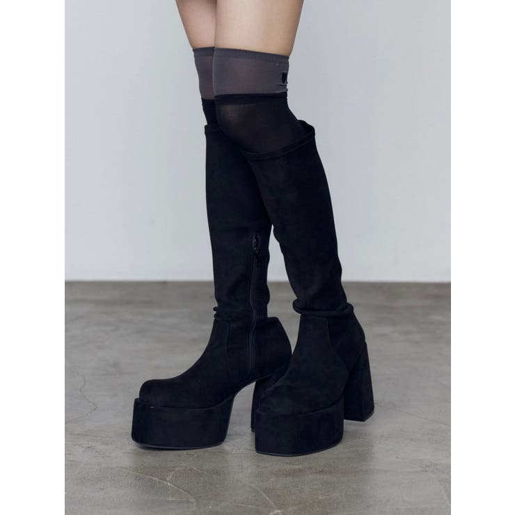 レイヤードシアーニーハイソックス | EMODA | 詳細画像3 