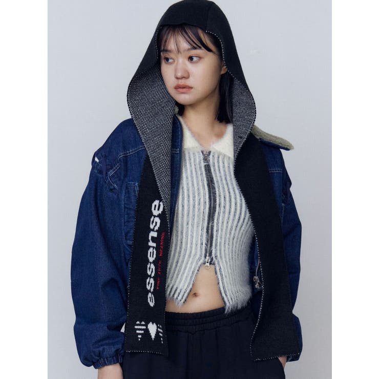 ハートロゴフードマフラー | EMODA | 詳細画像2 