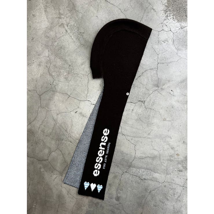 ブラウン | ハートロゴフードマフラー | EMODA