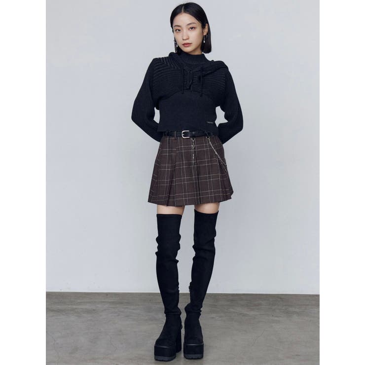 EMODA（エモダ）の「スクエアタンクロングブーツ（ブーツ）」 - WEAR