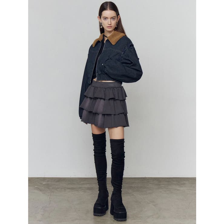 スクエアフィットロングブーツ | EMODA | 詳細画像45 