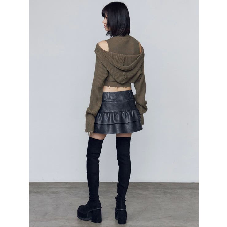 スクエアフィットロングブーツ[品番：MKSW0065822]｜EMODA