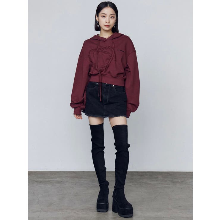 スクエアフィットロングブーツ[品番：MKSW0065822]｜EMODA