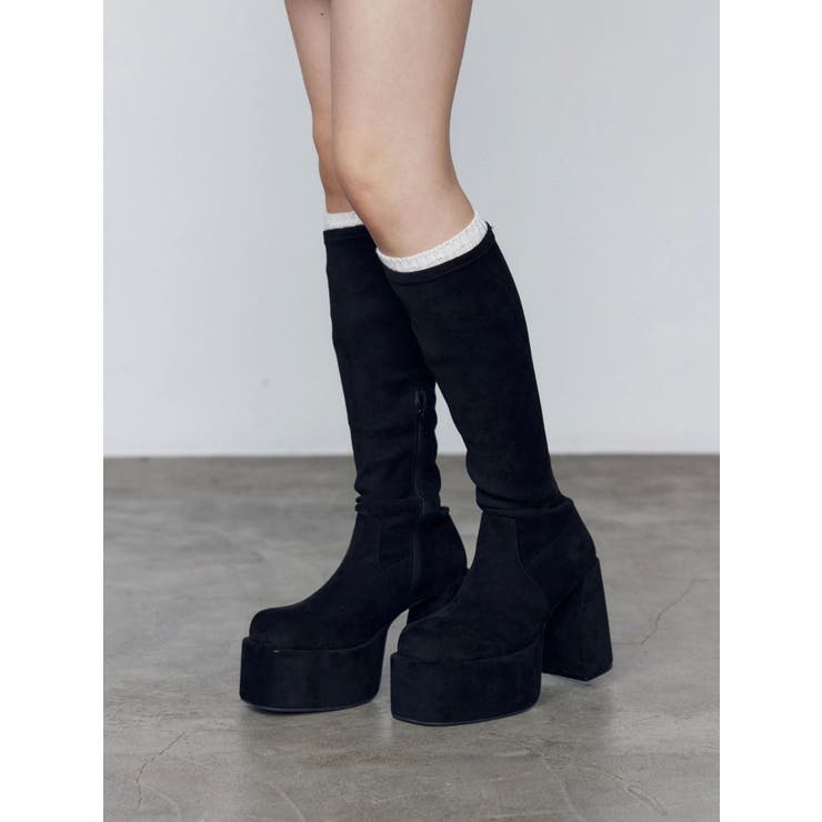 ブラック | バルキープランプフィットブーツ | EMODA