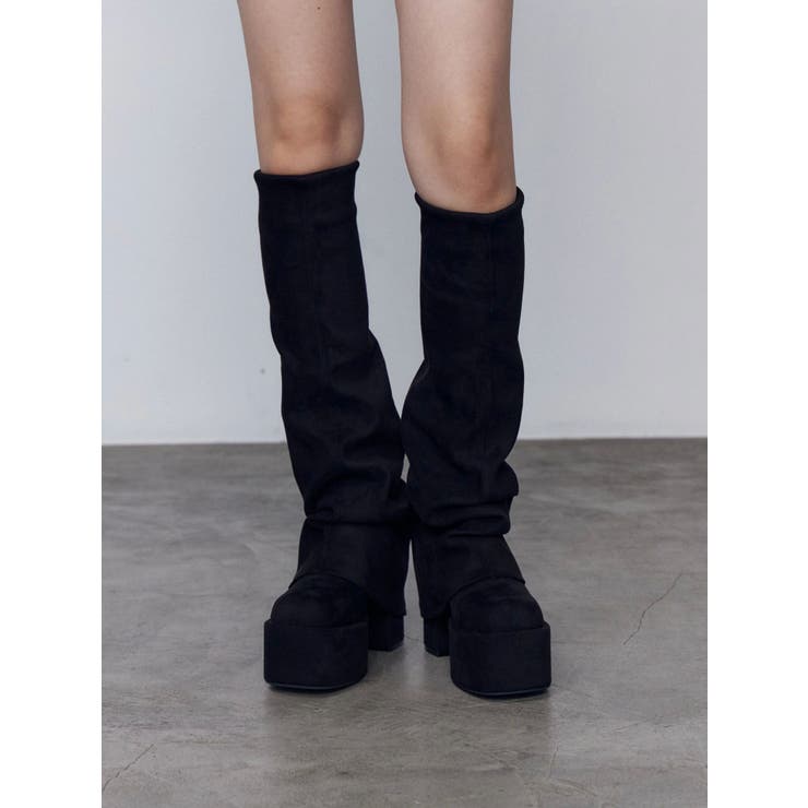 EMODA ルーズフレアカバーフィットブーツ ルーズフレアカバーフィットブーツ[品番：MKSW0066287]｜EMODA