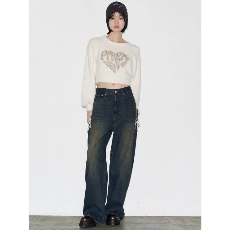 サイドパールルーズジーンズ | EMODA | 詳細画像16 