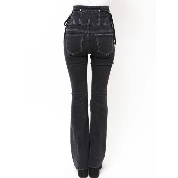 リボンハイウエストフレアパギンス | EMODA | 詳細画像38 