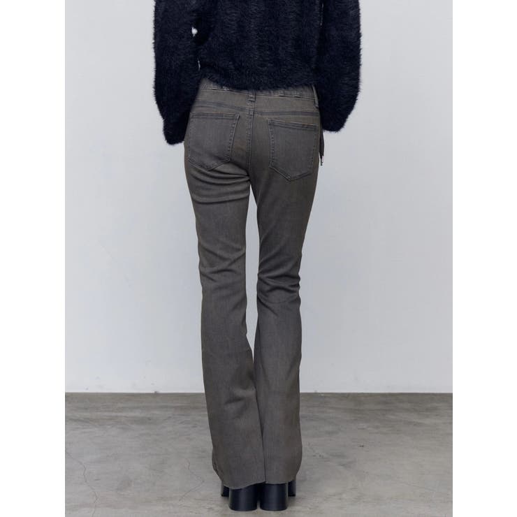 リボンハイウエストフレアパギンス | EMODA | 詳細画像4 