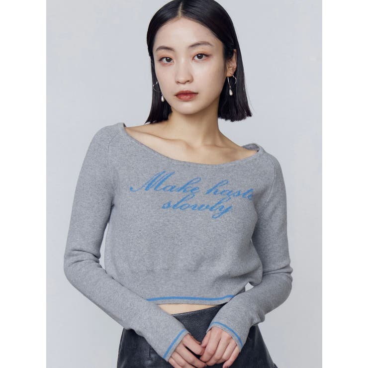 フロントロゴクロップニット | EMODA | 詳細画像15 